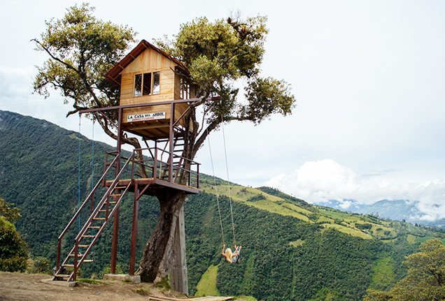 Lesley Murphy - Las Casa Del Arbol, Banos, Ecuador