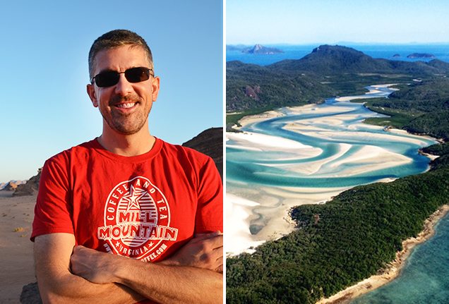 Matt Long - Wadi Rum Desert, Jordan (L); Whitsundays, Queensland, Australia (R)