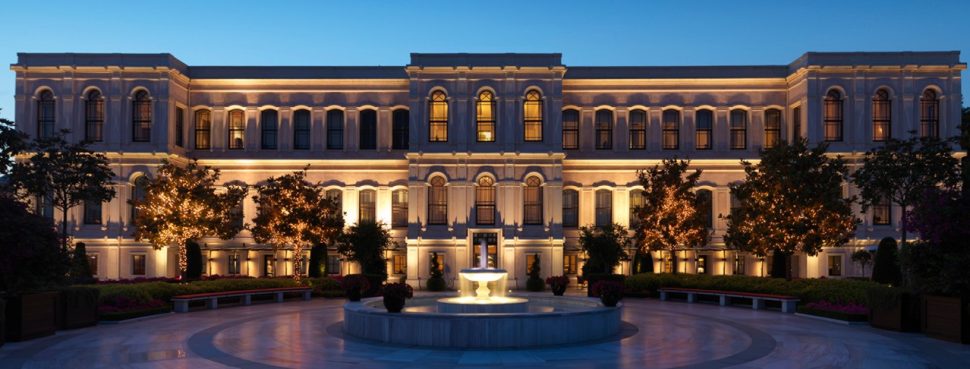 Old building at night