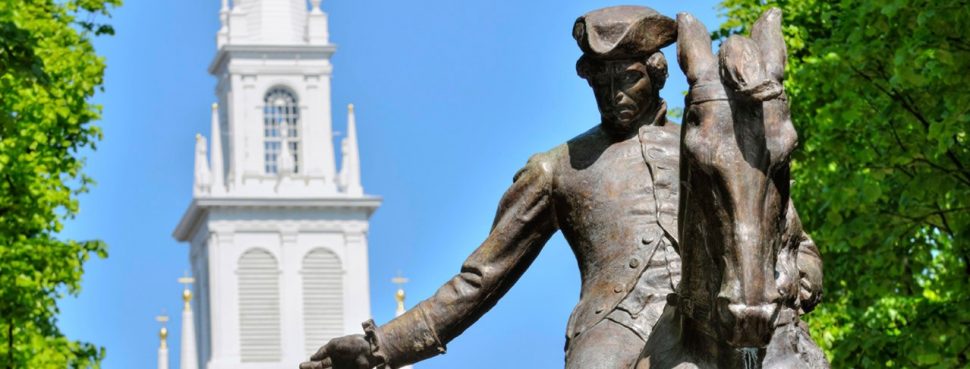 Statue of man riding horse