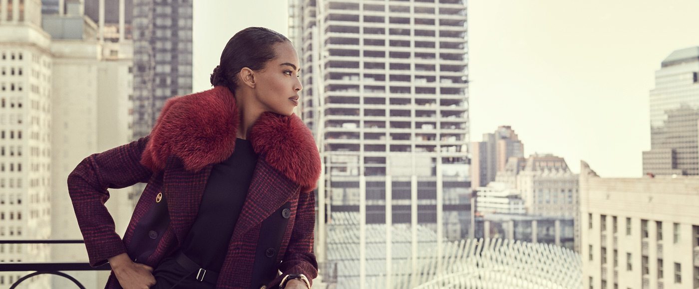 Woman in fur in New York City