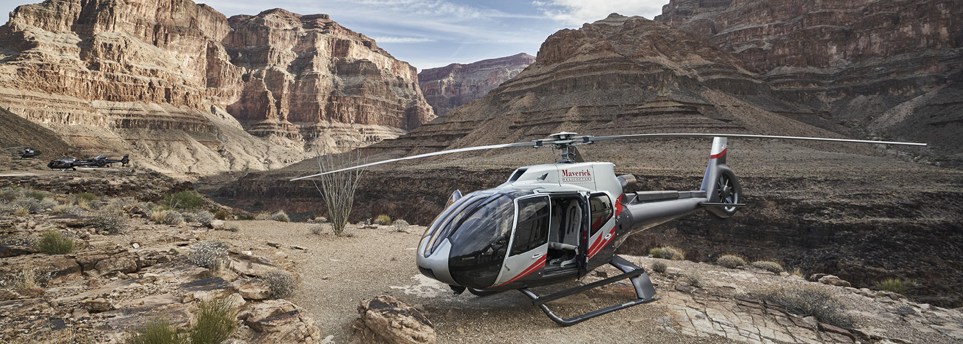 Helicopter near Grand Canyon