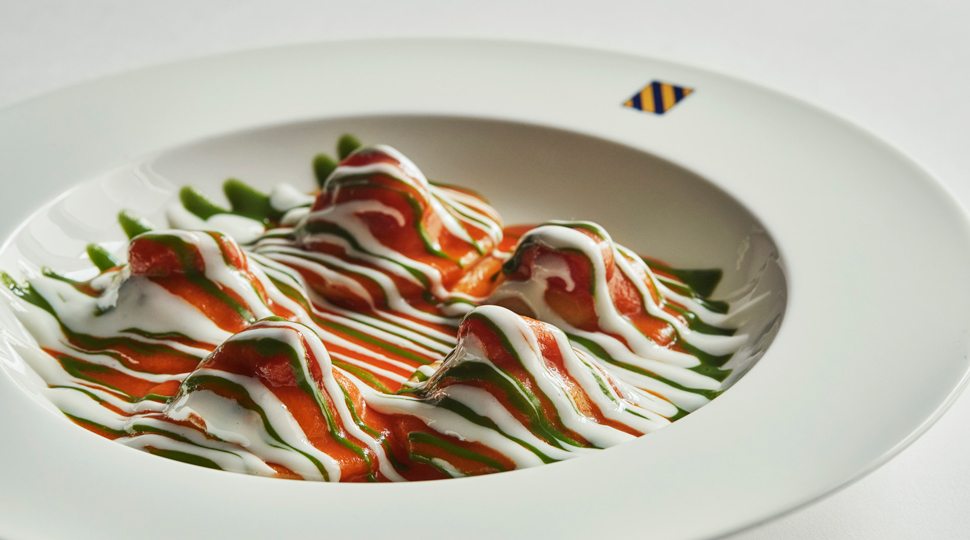 A dish at Le Sirenuse in the Four Seasons Surf Club