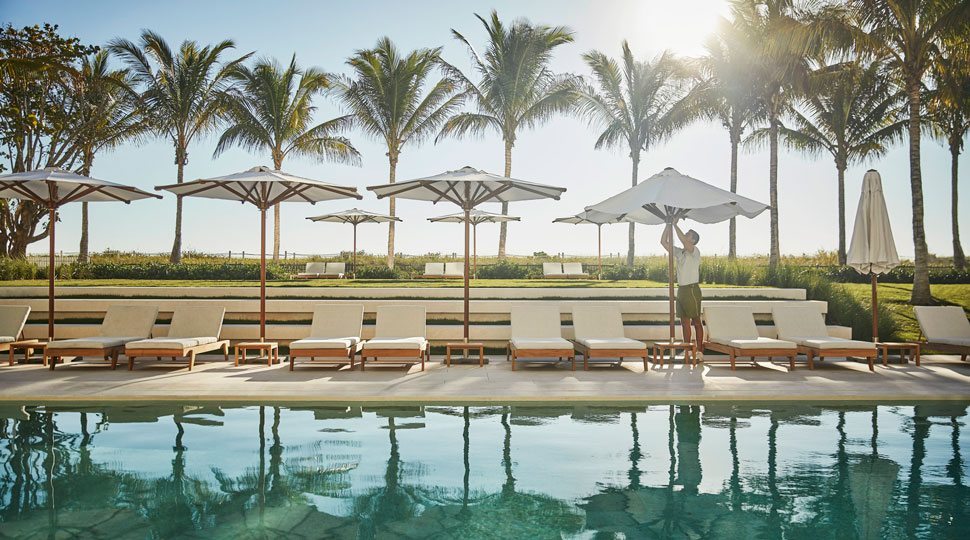 pristine pools at The Surf Club, Surfside, Florida