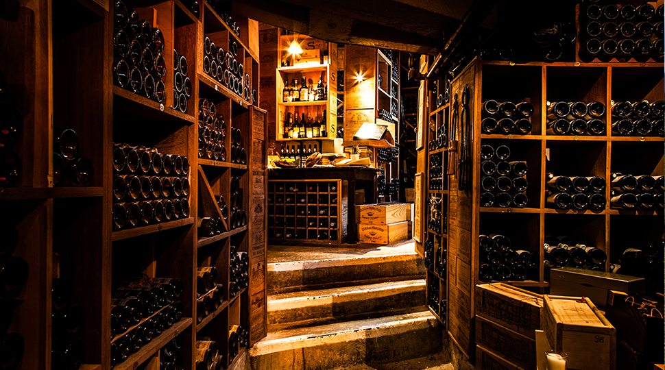 Wine cellar at Four Seasons Hotel George V, Paris