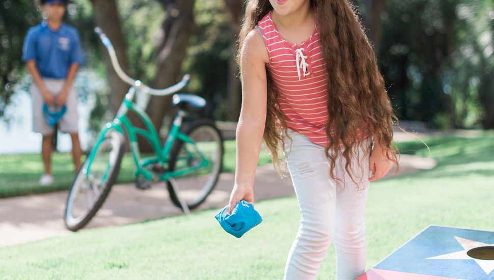 Lawn games at Four Seasons Austin