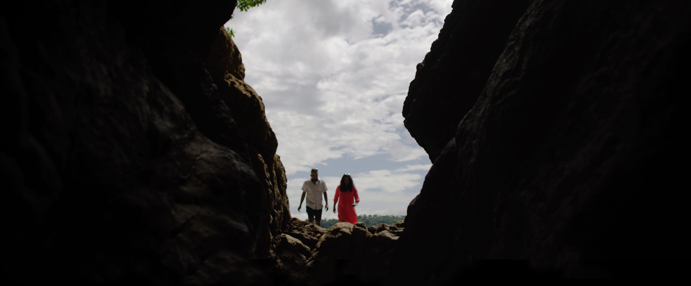 Hari Deepti enter a beach cave