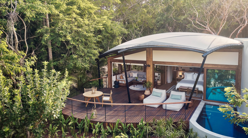 Luxury tent in the jungle